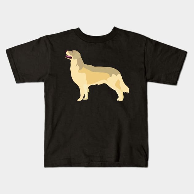 Golden Retriever Kids T-Shirt by X-TrashPanda